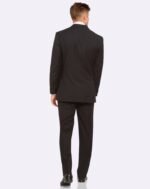 Single Breasted Semi Slim Black Suit Set