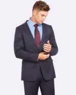 PGH Pharrel Slim Fit Blue Wool Suit Set