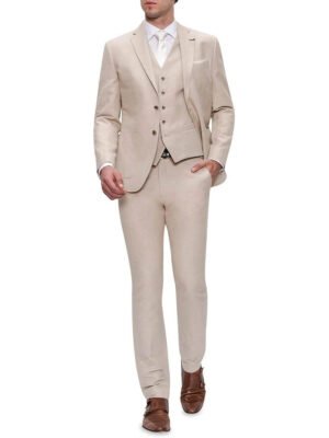 Gibson Electron Linen Cotton Slim Fit Suit Set