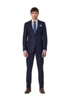 Savile Row Pure Linen Navy Suit Set