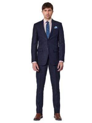 Savile Row Pure Linen Navy Suit Set