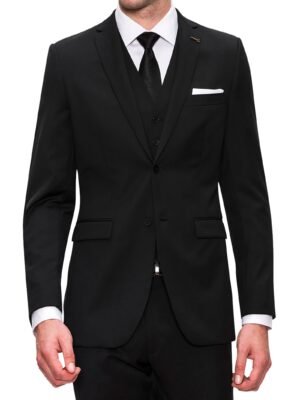 Joe Black ANCHOR FJV032 Black Suit Set