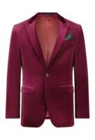 Savile Row Jonah Velvet Wine Jacket