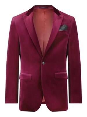 Savile Row Jonah Velvet Wine Jacket