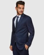 Studio Italia Blue Wool Suit Set