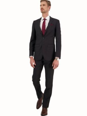 Savile Row Abram Charcoal Wool Suit Set