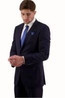 Savile Row Abram Navy D7 Wool Suit Set