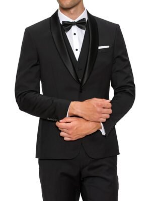 Gibson Specter Pure Wool Black Dinner Suit Set