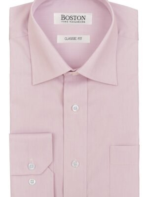 Boston Brooke Classic Cut Pink Business Shirt