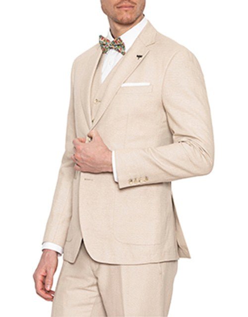 Gibson Electron Linen Cotton Slim Fit Suit Set