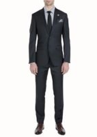 GIBSON SLIM FIT BETA CHARCOAL PURE WOOL SUIT SET