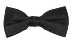 Black Self Pattern Tie. Bow Tie. Handkerchief