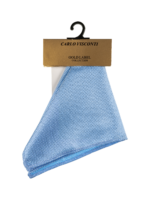 Blue Self Pattern Tie. Bow Tie. Handkerchief