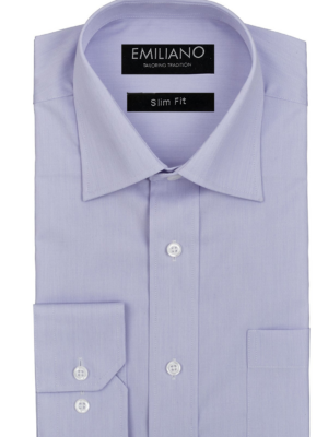 Emiliano Violet Twill Business Shirt