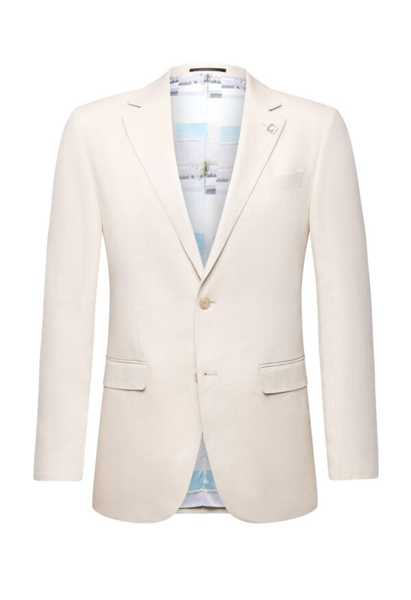 Savile Row Pure Linen Sand Suit Set