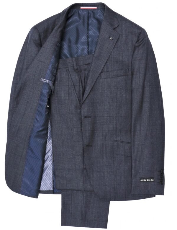 Daniel Hechter Ritchie Wool Charcoal Check Suit Set